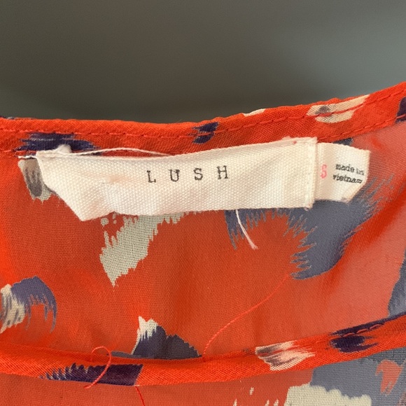 Lush for Nordstrom Drapey High Low Tunic Blouse Shirt Size Small - Picture 3 of 9